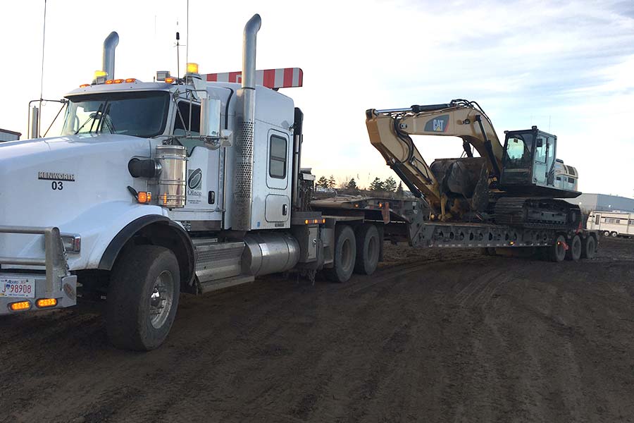 WINCH TRACTOR & SCISSOR NECK Olaco Inc Heavy Equipment Hauling